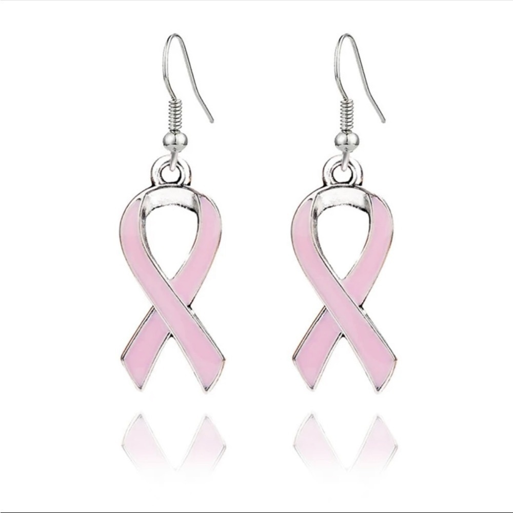 Pink Ribbon‎ Breast Cancer Awareness Earrings